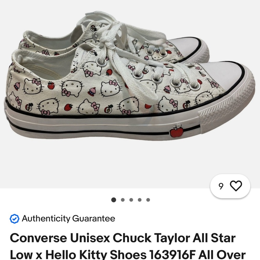 Converse Hello Kitty Sneakers - White and Red